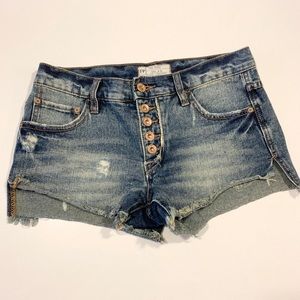 Free people denim shorts